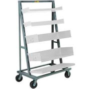 Little Giant&#174; A-Frame Adjustable Tray Shelf Truck AFS-2440-6PH, Single-Sided