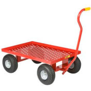Little Giant&#174; Nursery Wagon Truck LWP-2436-10 - Perforated Deck - 10 x 2.50 Rubber Wheel