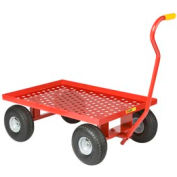 Little Giant&#174; Nursery Wagon Truck LWP-2436-10P - Perforated Deck - 10 x 3.50 Pneumatic Wheels