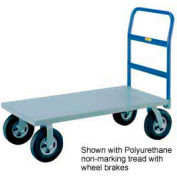 Little Giant® HD Platform Truck NBB-2448-8MR-FL - 24 x 48 - MORT Wheels with Floor Lock