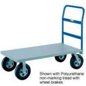 Little Giant® H/D Platform Truck NBB-3048-8MR-FL - 30 x 48 - MORT Wheels with Floor Lock