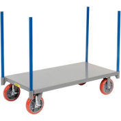 Little Giant® Pipe Stake Truck NBP-2448-8PUBK, 24 x 48, Polyurethane Wheels