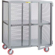 Little Giant® Mobile Storage Locker SC-2448-6PPY 1 Center Shelf 24x48 Polyurethane Whls