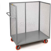 Little Giant® 3-Sided Bulk Truck T1-2448-6PY Mesh Sides 24x48 6 x 2 Polyurethane Wheels