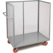 Little Giant® 3-Sided Bulk Truck T1-3048-6PY Mesh Sides 30x48 6 x 2 Polyurethane Wheels