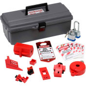 Brady® 65289 Basic Electrical Lockout Toolbox, Polycarbonate, 14"W x 5-1/4"H