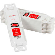 Brady® LAD-EITH12 Danger Do Not Use Ladder Tag Holder, 10/Pk, 2-1/4" W X 8-1/4" H, Wht/Blk/Red