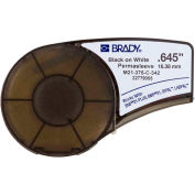 Brady BMP21 Series PermaSleeve Wire Marking Sleeves, 3-8" Dia X 7'L, Black-White, M21-375-C-342