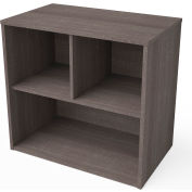 Bestar® Storage Unit 2 Shelf 30-1/8"W x 18-3/16"D x 28-1/2"H Bark Gray