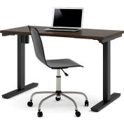 Bestar® Electric Height Adjustable Table - 48"L x 24"W - Dark Chocolate