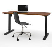 Bestar® Electric Height Adjustable Table - 60"L x 30"W - Tuscany Brown