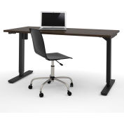 Bestar® Electric Height Adjustable Table - 60"L x 30"W - Dark Chocolate