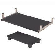 Bestar® Keyboard Shelf and CPU Platform in Bordeaux & Graphite - Prestige+