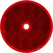 Buyers 3.1875" Red Round DOT Bolt-On Reflectors - 5623316 - Pkg Qty 10