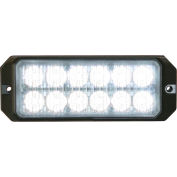 Buyers LED Rectangular Clear Strobe Light 12-24VDC - 12 LEDs - 8891701