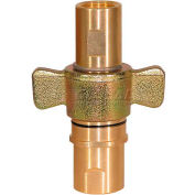Buyers Wing Type Quick Detach Hydraulic Coupler, QDWC241, 1-1/2" NPT Coupler, 100 Flow GPM