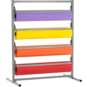 Bulman Products Four Deck Tower for 24" Material Width, 28-1/2"W x 24"D x 49-3/4"H, Light Gray
