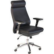 Bush Furniture Executive Office Chair - Leather - High Back - Black - Metropolis Series