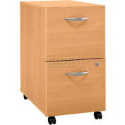Bush Furniture Two Drawer File Cabinet (Unassembled) - Light Oak - Series C