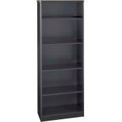 Bush Furniture Bookcase with 5 Shelves - 25-3/8"W x 13-1/2"D x 66-1/4"H - Gray - Series A