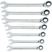 Blackhawk BW-1451 7 Piece Metric Rev. Ratcheting Combo Wrench Set, 12 Point