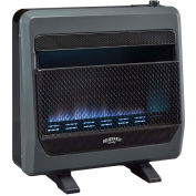 Bluegrass Living Propane Gas Vent Free Blue Flame Gas Space Heater w/Blower & Base Feet, 30000 BTU