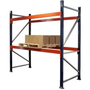 3 Level 144w x 48d x 144h Pallet Racking with Wire Decking Starter