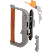Prime-Line C 1017 Sliding Door Handle Set, Keyed, Aluminum And Diecast