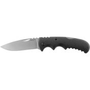 Coast BX315 3-3/4" 9CR18MOV Stainless Steel Blade Lockback Folding Knife W/ Rubberized Handle
