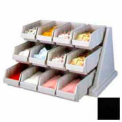 Cambro 12RS12110 - Organizer Rack, with 12 Bins, 25-1/8 x 21-3/8 x 14-1/4, Black