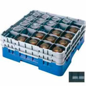 Cambro 25S638110 - Camrack  Glass Rack 25 Compartments 6-7/8" Max. Height Black NSF - Pkg Qty 3