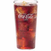 Cambro 32CC152 - Coca-Cola Tumbler, 32 Oz., Top Dia. 3-15/16", Bottom. Dia. 2-7/8", 7-1/4"H, Clear - Pkg Qty 24