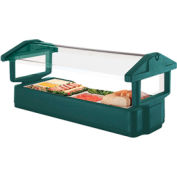 Cambro 4FBRTT519 - Tabletop Salad Bar, 51"L x 27"H, Table Top, 4-Pan Size, Breathguard, Green, NSF