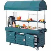 Cambro KVC854C426 - CamKiosk Cart 4 Pan Wells & Canopy, 85 x 33-1/2 x 94, Granite Gray Top & Doors