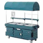 Cambro KVC856C186 - CamKiosk Cart 6 Pan Wells and Canopy, 85-1/8x33-1/2x94, Navy Blue
