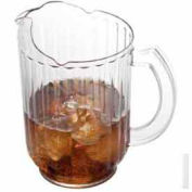 Cambro PE600CW135 - Pitcher, 60 Oz, 7-7/8"H x 7-3/8"D, Ice-Control Countered Lip, Slotted Base, - Pkg Qty 6