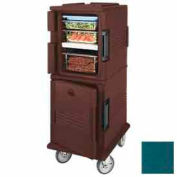 Cambro UPCHT800192 - Ultra CamCart Heated Food Pan Carrier, Heated Top Door, Front Loading, Green