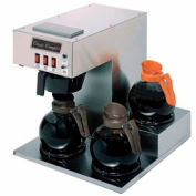 Classic Coffee Concepts GB360 - Coffee Brewer, 3 Warmers, Stainless Steel, Separate On/ Off Switches