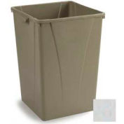 Carlisle Centurian Square Waste Container Trash Can 35 Gallon, Gray - 34393523 - Pkg Qty 4