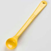 Carlisle 395604 - Solid Measure Miser Spoon, Long Handle 1 Oz., Yellow - Pkg Qty 12