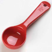 Carlisle 492405 - Solid Measure Miser Spoon, Short Handle 2 Oz., Red - Pkg Qty 12