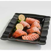 Carlisle 794803 - Platter, 24-1/2" x 18-1/2", Rectangular, Scalloped, Black - Pkg Qty 4