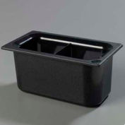 Carlisle CM110303 - Coldmaster® 6" Third-Size Divided Food Pan, Black