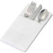Dinex DX6999PF0202 - White Solid Color, Recycled Pocketfold Napkin, 17" x 17", White
