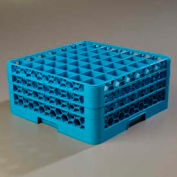 Carlisle RG49-314 - Opticlean™ 49-Compartment Glass Rack W/ 3 Extenders, Carlisle Blue - Pkg Qty 2