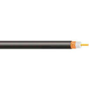 Convergent 5007BK1S RG59/U 20 AWG Solid Copper Conductor CCA Braid PVC 1,000 Ft. Spool Black