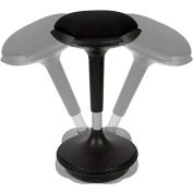 Uncaged Ergonomics Adjustable Height Wobble Stool Swivel Chair - Black