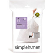 Plastic Liner For Simplehuman Rectangular Stainless Steel Waste Cans - Case Of 20
