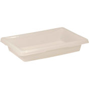 Rubbermaid Bus Utility Tote Box FG350700WHT - 18 x 12 x 3-1/2 - White - Pkg Qty 6
