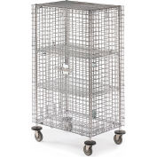 Metro 800-Lb. Capacity qwikSLOT Security Trucks - 40-3/4" Wx27-1/4" Dx68-1/2" H